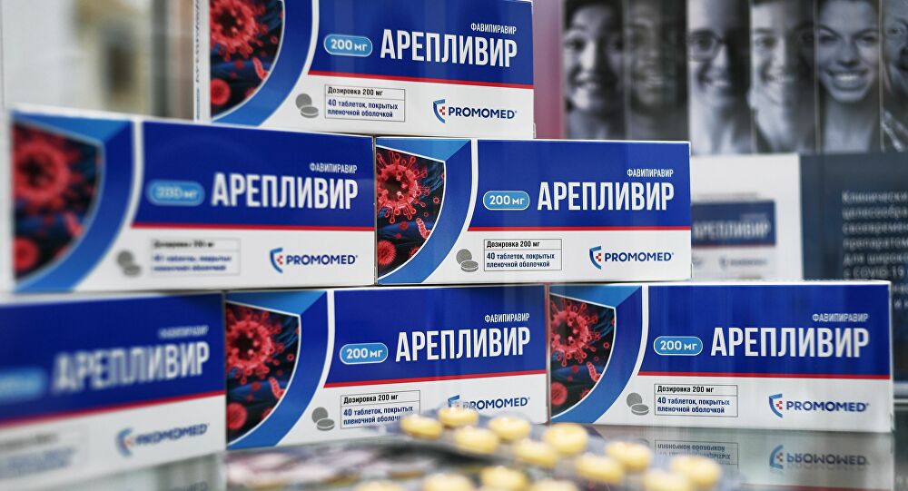 AREPLIVIR, le «médicament anti-Covid» en commerce dans les pharmacies russes.