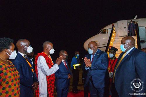 Félix Antoine Tshisekedi  Tshilombo présent à la prestation de serment de Yoweri Museveni à Entebbe