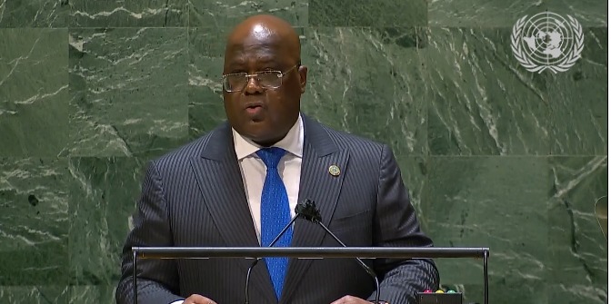 ONU- Afrique/RDC : Félix Tshisekedi Tshilombo a plaidé  pour l’Afrique et  a dénoncé l’intégrisme en RDC