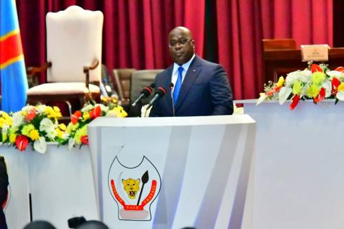 RDC/Etat de la Nation: Le Président Félix Tshisekedi a peint les tableaux de la situation du pays durant 2021