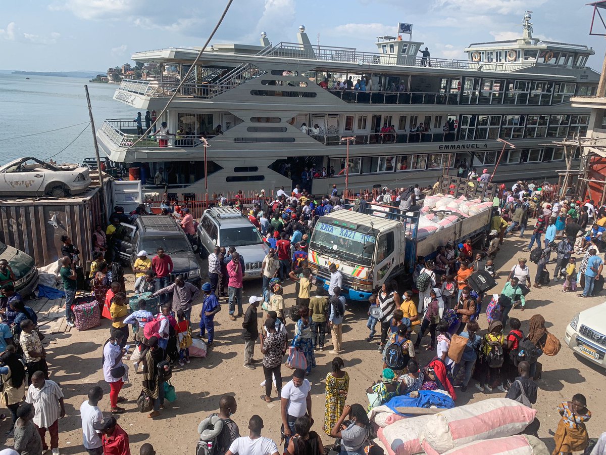 RDC- L’EST du pays : le port de Goma ; les affaires continuent malgré les difficultés concernant l’approvisionnement.