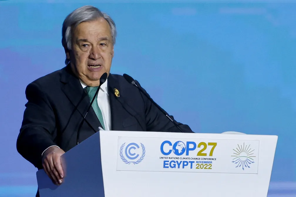 AFRIQUE-COP27 : Antonio Guterres  hausse le ton: ‘’nous sommes sur une route vers l’enfer climatique avec le pied sur l’accélérateur’’
