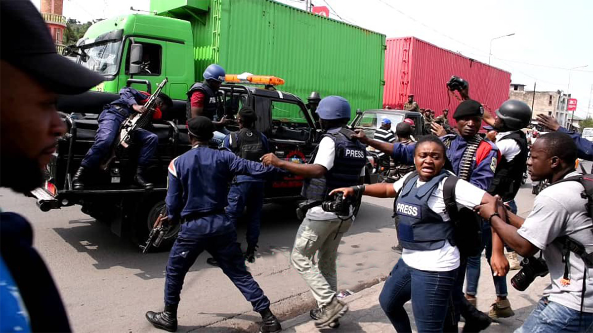 RDC/Goma : Trois journalistes blessés lors d’une attaque de la police