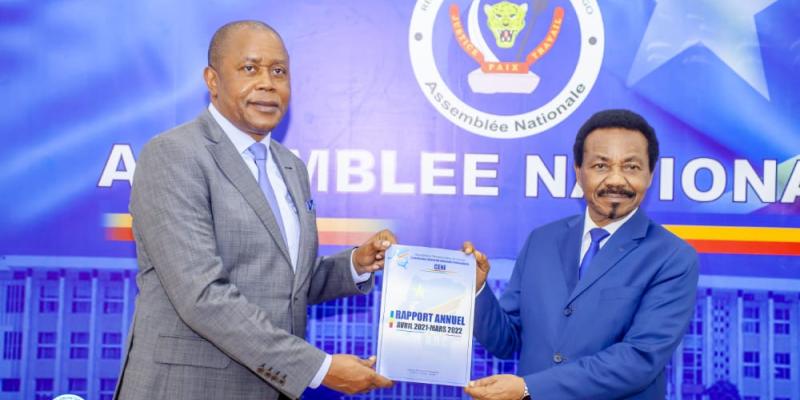 RDC : la CENI dépose son rapport annuel 2022 à l&rsquo;Assemblée nationale