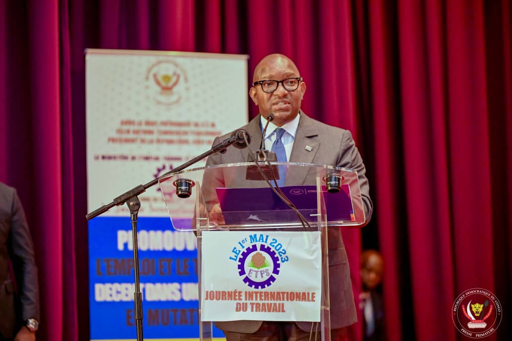 Célébration de la JIT en RDC: JM Sama Lukonde pour un monde du travail émancipé de tout asservissement