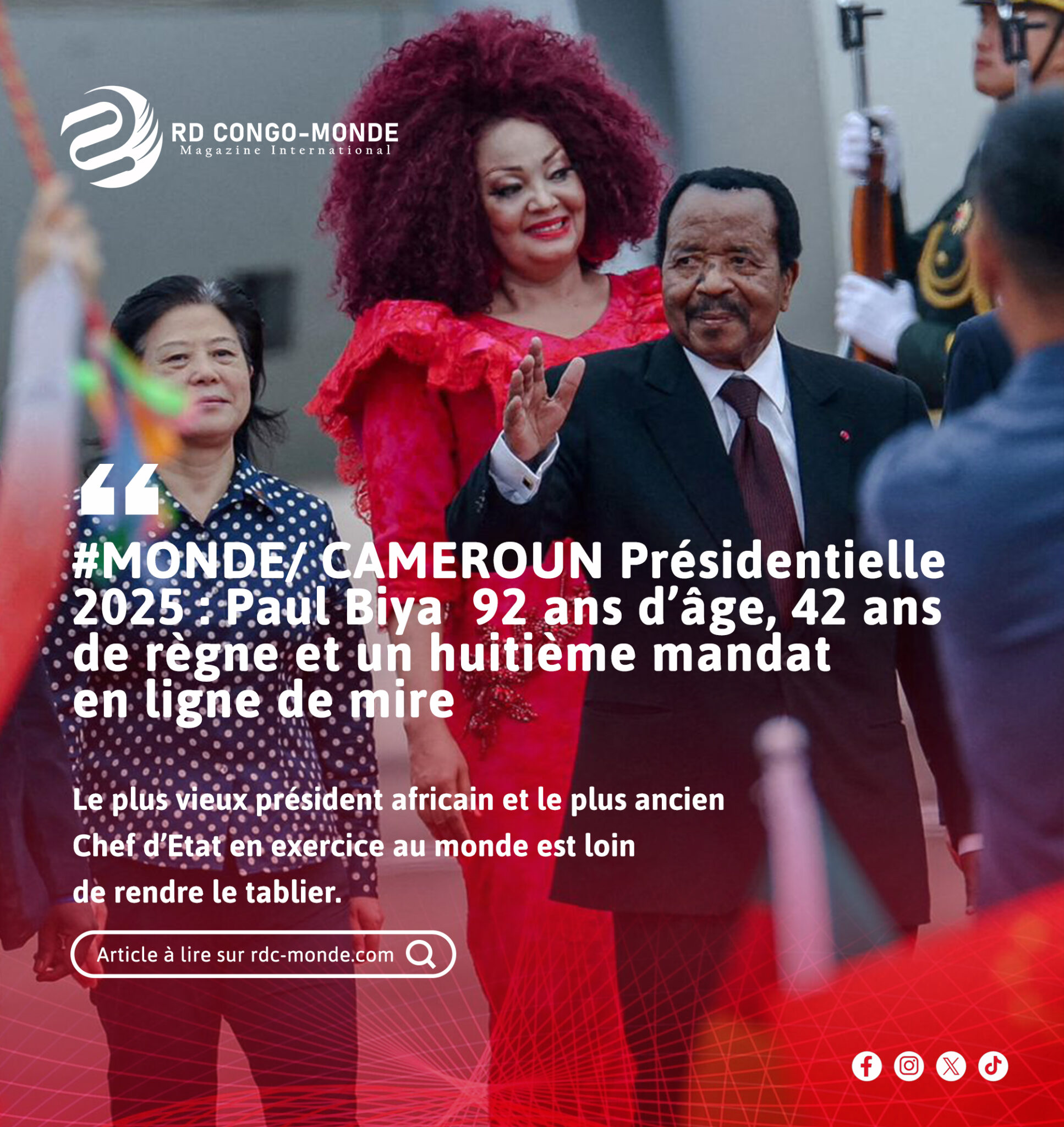 Cameroun-Présidentielle 2025 : Paul Biya 92 ans d’âge, 42 ans de règne ...