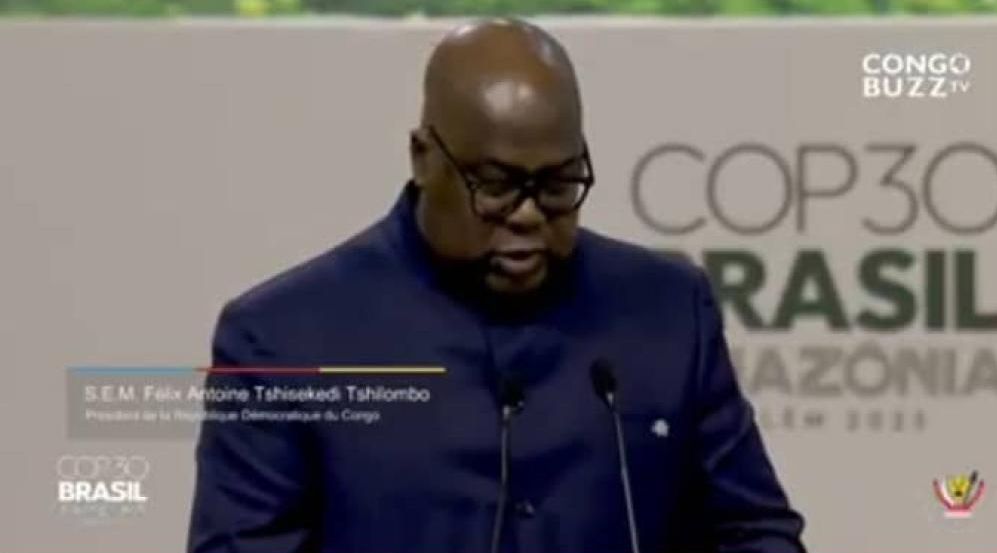 COP30 à Belém : Félix Tshisekedi plaide pour une justice climatique et dénonce une « guerre écologique » en RDC