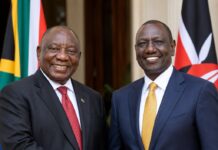 Afrique du Sud : Ruto et Ramaphosa évoquent la propagation de l’épidémie Ebola et plaident pour une coopération renforcée de la question migratoire