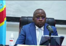 RDC/Criminalité : le VPM Jacquemin Shabani présente des armes saisies dans le cadre de la lutte contre la criminalité